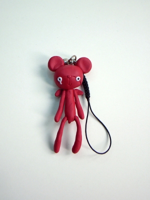 Reborn Bear Phone Strap(Red)